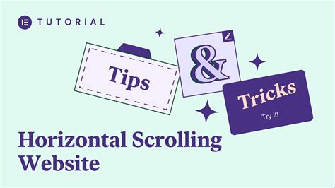 How To Create a Horizontally Scrolling Site .